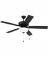 52" Outdoor Pro Plus 211 White 2-Light Indoor/Outdoor Ceiling Fan Flat Black
