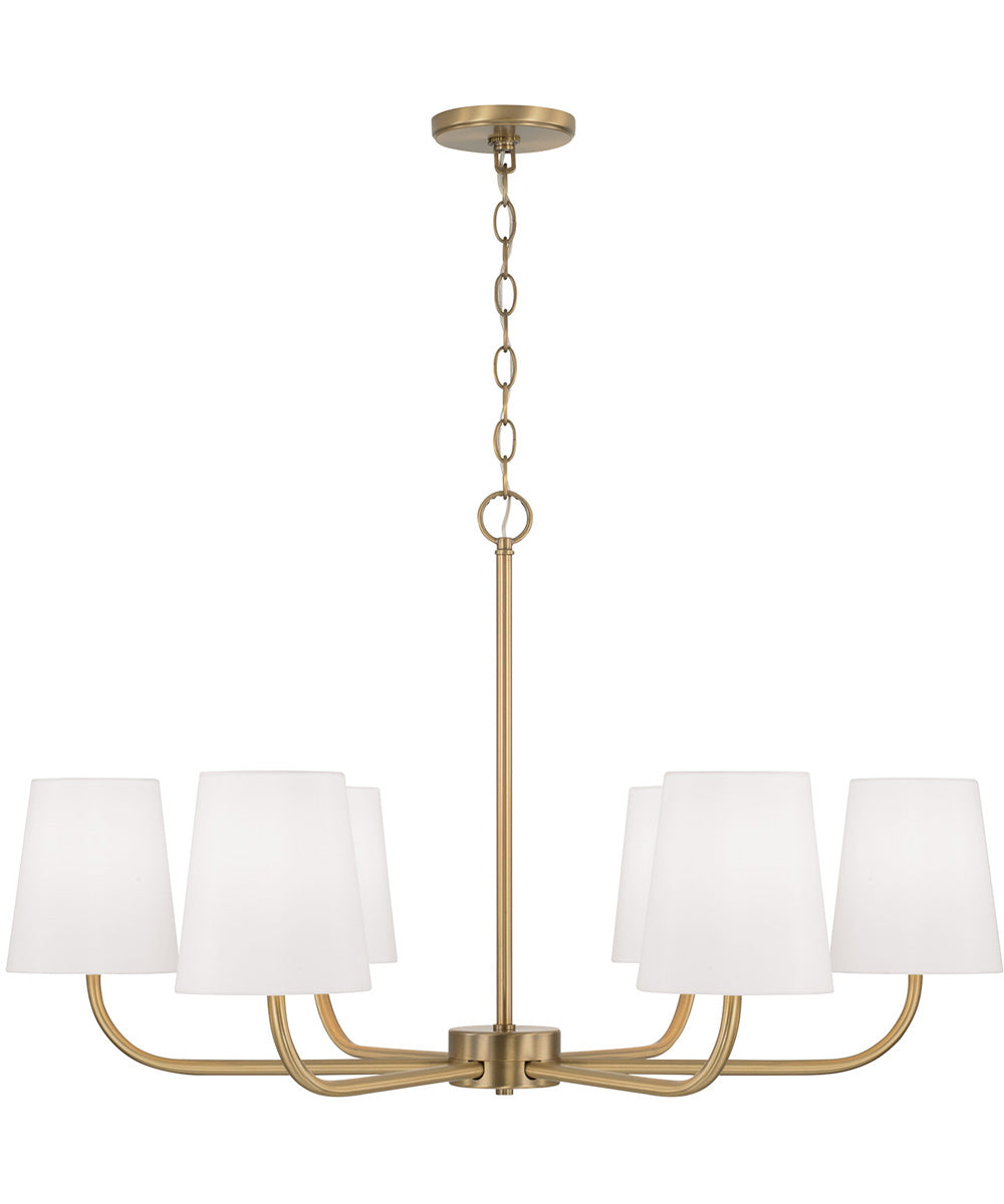 Brody 6-Light Chandelier Aged Brass