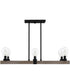 Ojai 5-light Island Light Matte Black