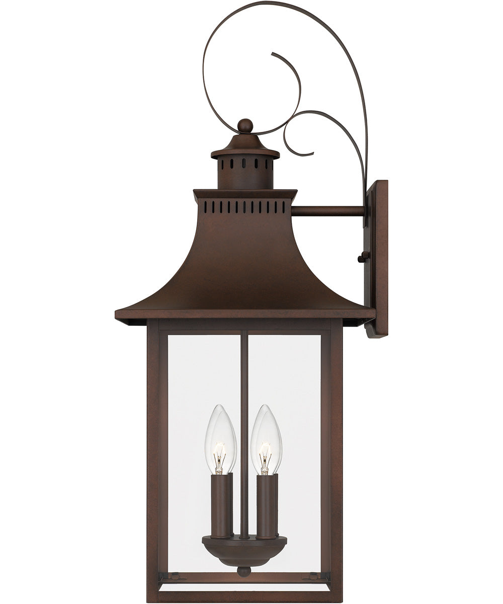 Chancellor Extra Large 4-light Outdoor Wall Light Copper Bronze