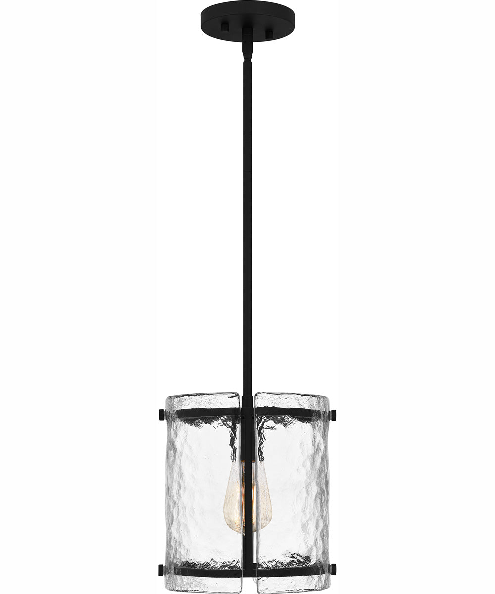 Fortress Small 1-light Mini Pendant Earth Black