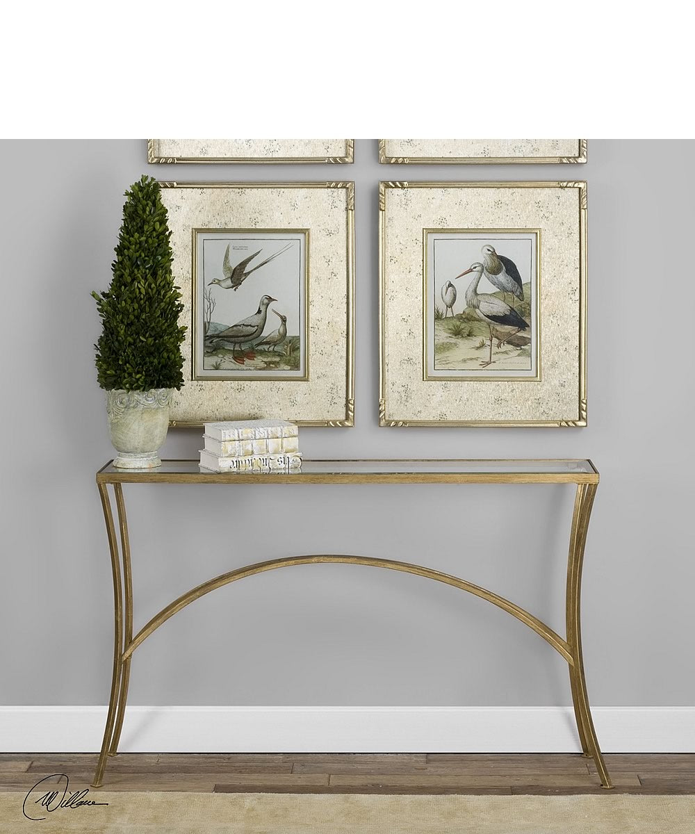 33"H Alayna Gold Console Table