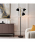 Stark 3-Light 3-Light Floor Lamp Antique Brass/Black