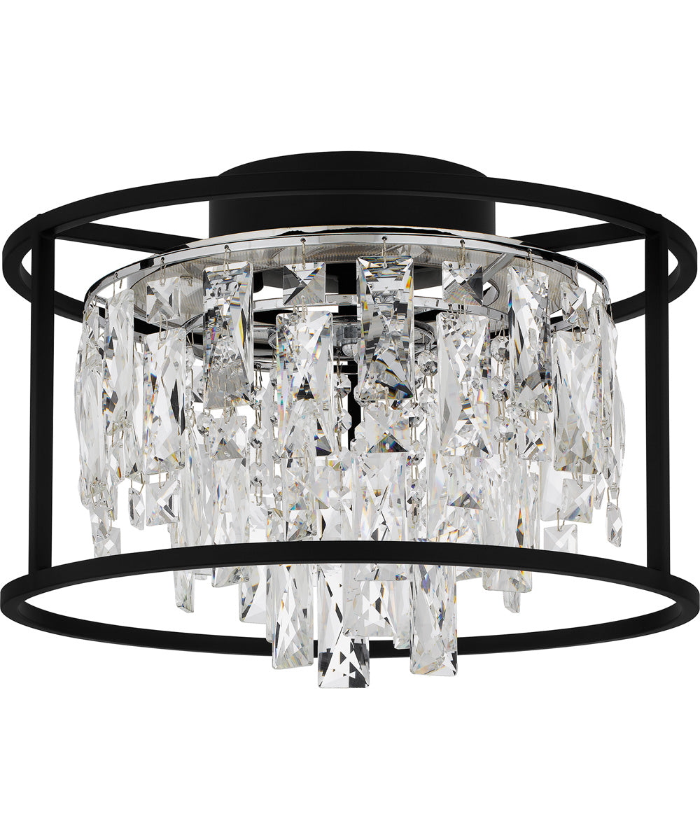 Brillance Medium Flush Mount Matte Black