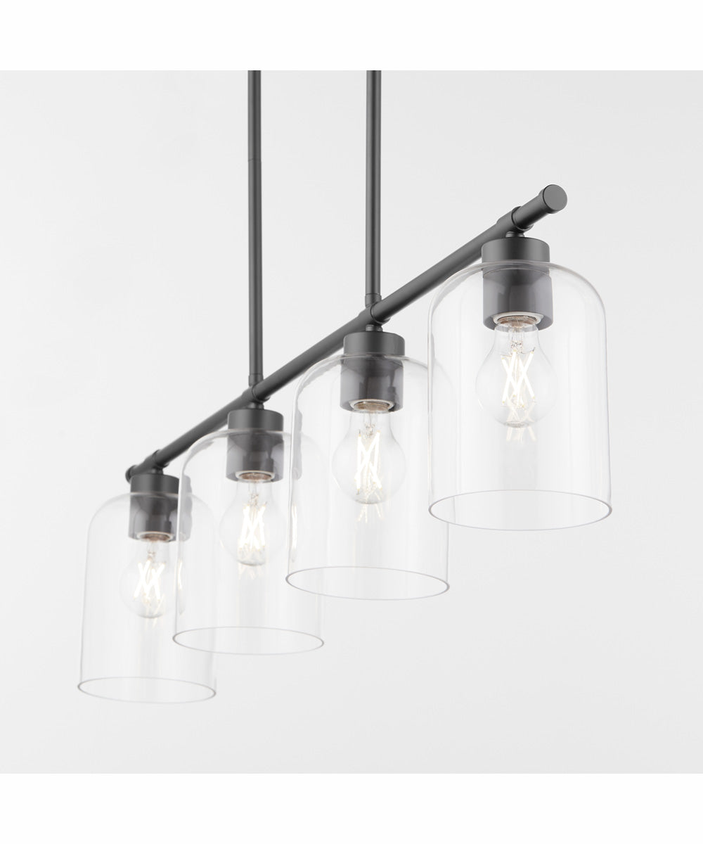 Tribute 4-light Chandelier Matte Black