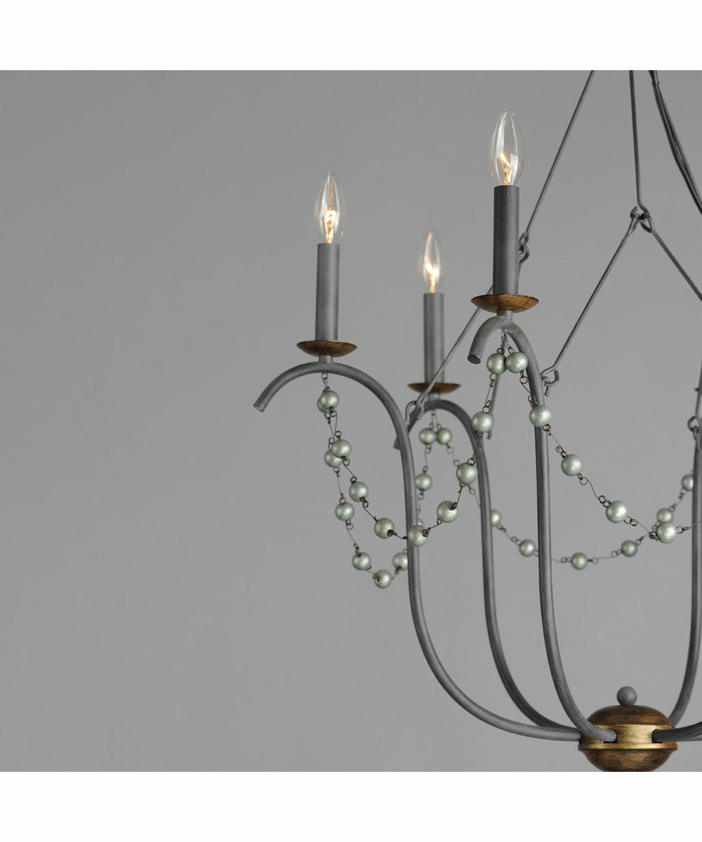 Formosa 6-Light Chandelier Golden Noir