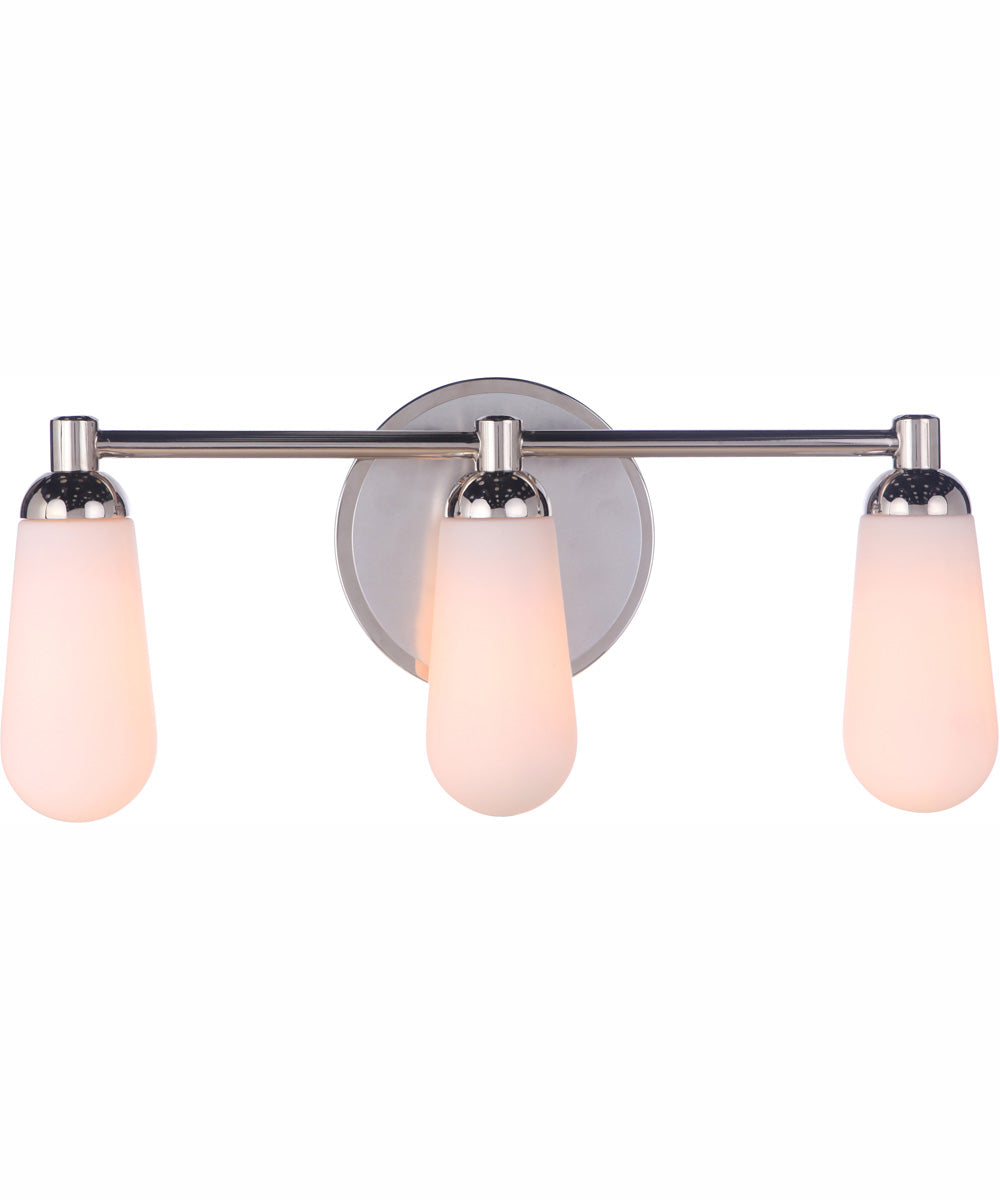 Riggs 3-Light Vanity Brushed Polished Nickel / Polished Nickel