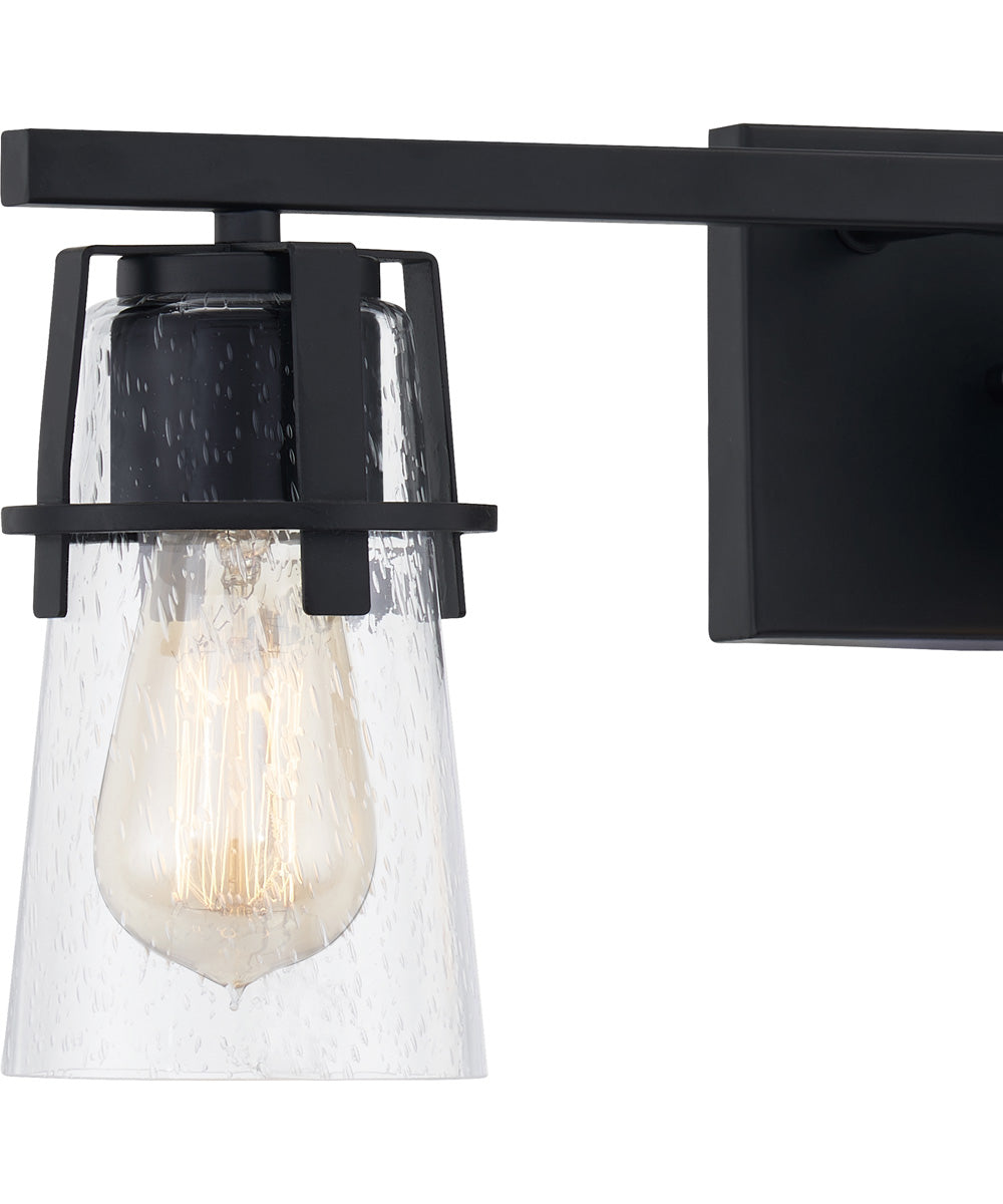 Knox Large 3-light Bath Light Matte Black