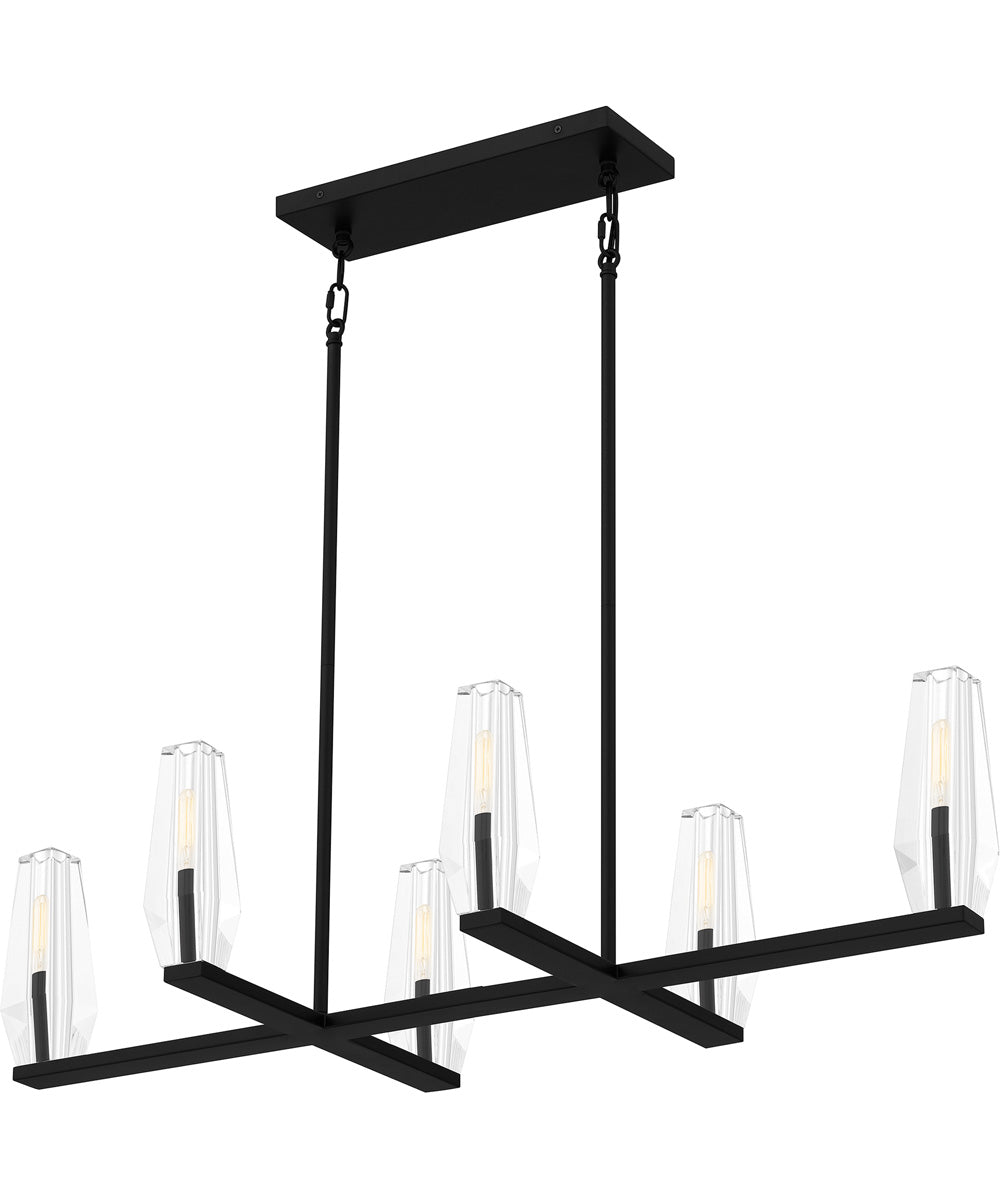 Malamute Medium 6-light Island Light Matte Black