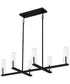 Malamute Medium 6-light Island Light Matte Black