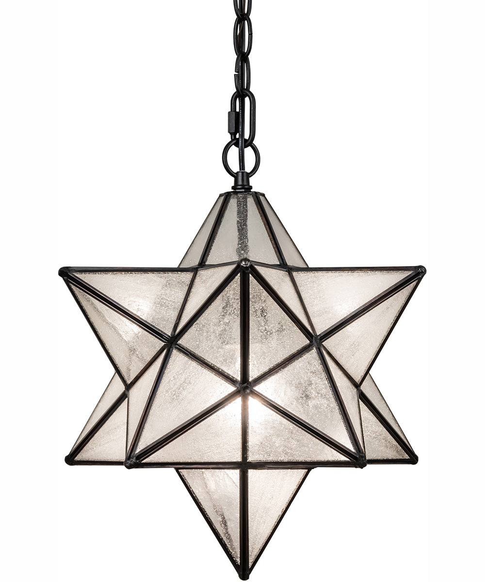 12" Wide Moravian Star Pendant