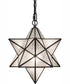 12" Wide Moravian Star Pendant