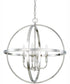 Hartwell 4-Light Pendant Polished Nickel