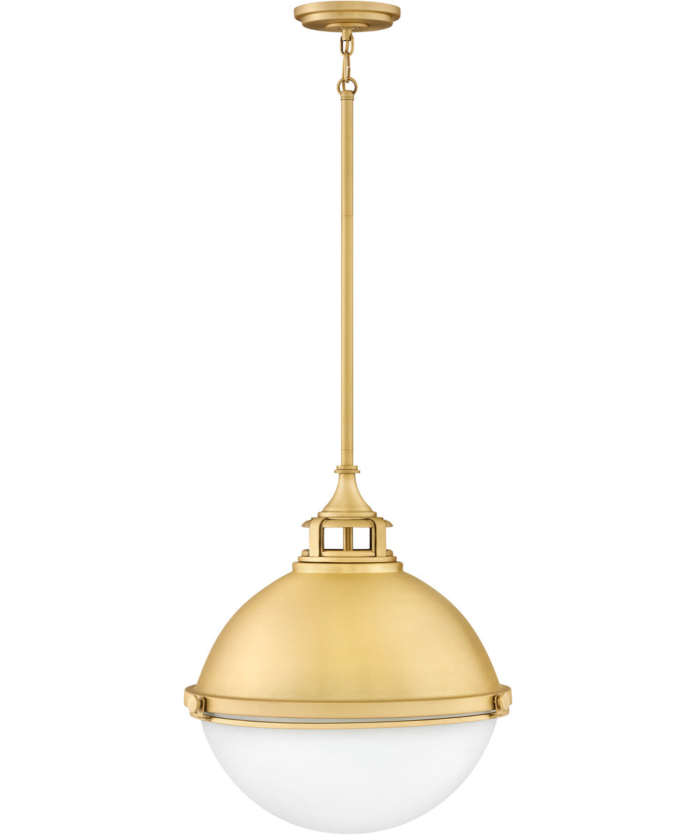 Fletcher 2-Light Medium Orb in Satin Brass