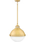 Fletcher 2-Light Medium Orb in Satin Brass