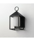 Aldous 1-Light Small Outdoor Sconce Black