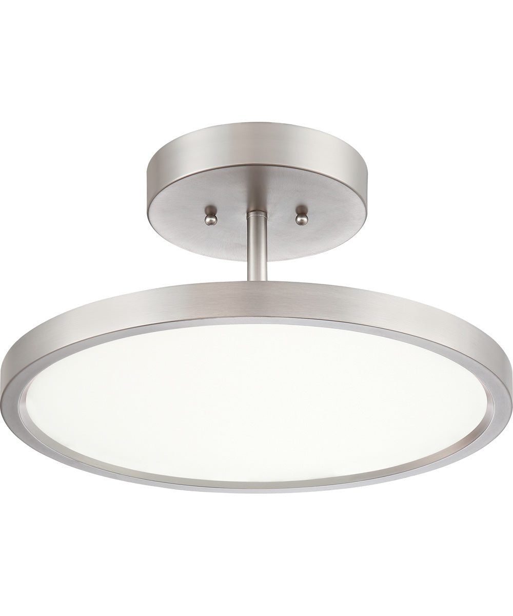 Beltway  Semi Flush Mount Brushed Nickel