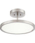 Beltway  Semi Flush Mount Brushed Nickel