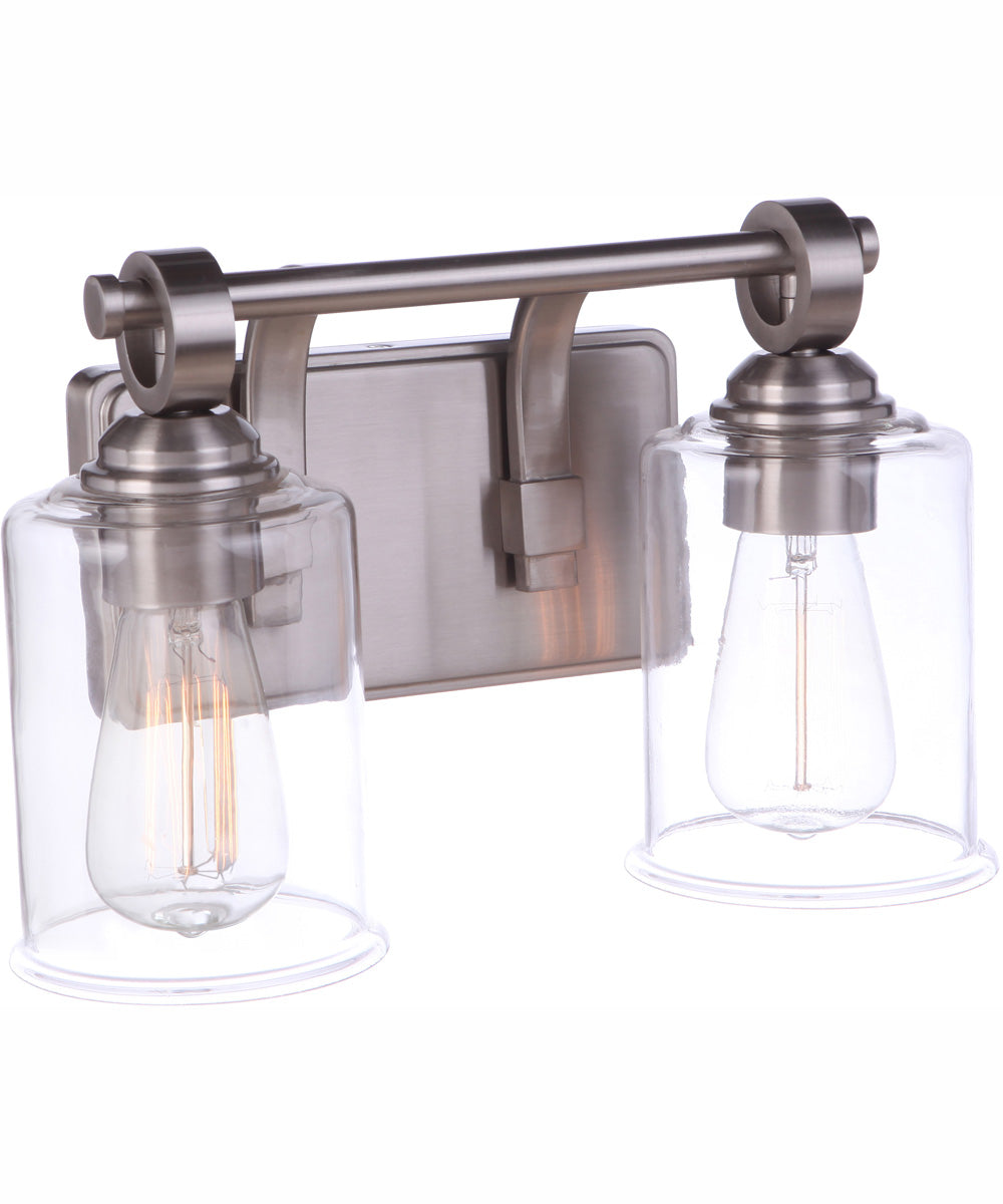 Romero 2-Light Vanity Brushed Polished Nickel