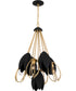 Quoizel Pendant 4-light Pendant Brushed Weathered Brass