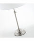 Sandoval 1-Light 3Pcs Floor & Table Lamp Set Brushed Nickel/White Shade