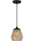 Romain Small 1-light Mini Pendant Earth Black