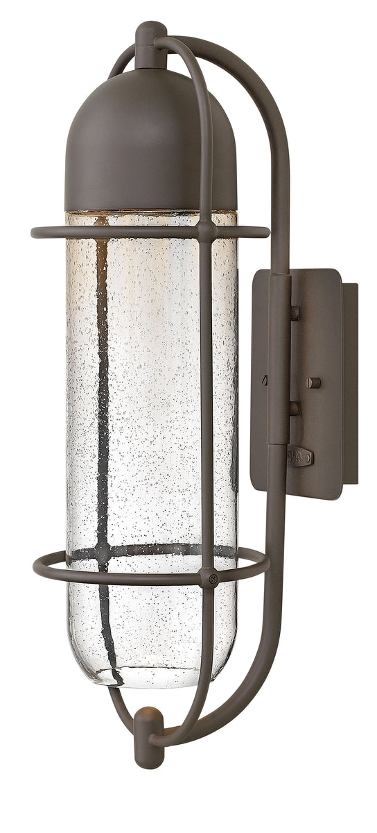 24"H Perry 1-Light Medium Outdoor Wall Light in Oil Rubbed Bronze