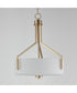 Dart 3-Light Pendant Satin Brass