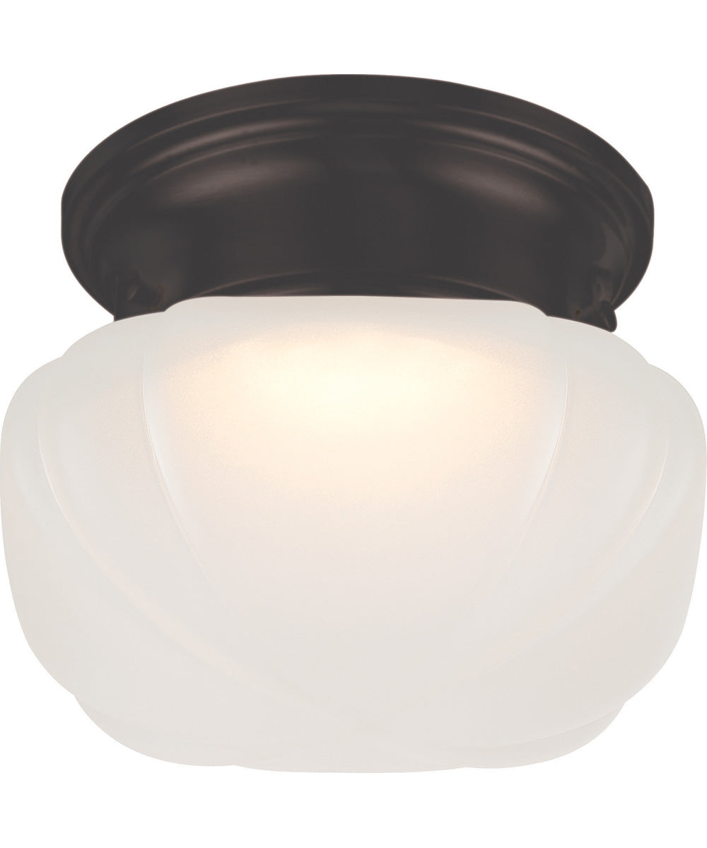 6"W Bogie 1-Light LED Close-to-Ceiling Mahogany Bronze