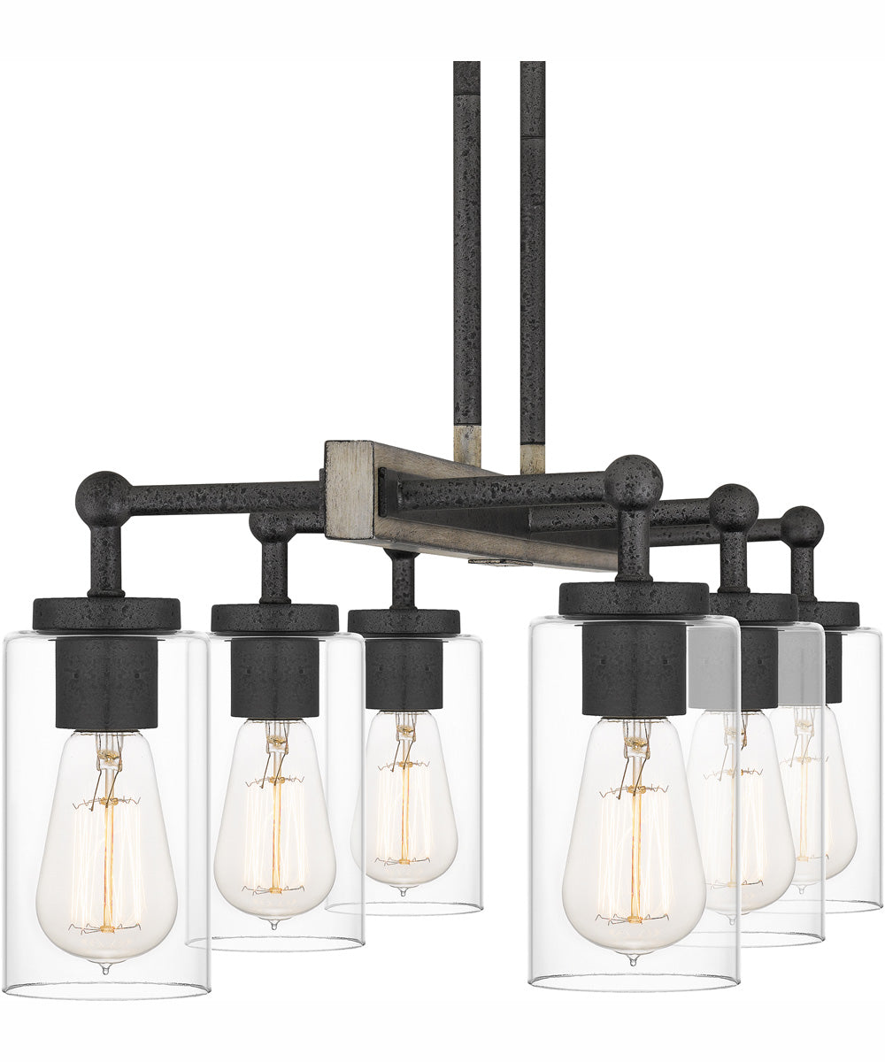 Kelleher Small 6-light Island Light Distressed Iron