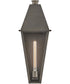Endsley 1-Light Large Wall Mount Lantern in Blackened Brass