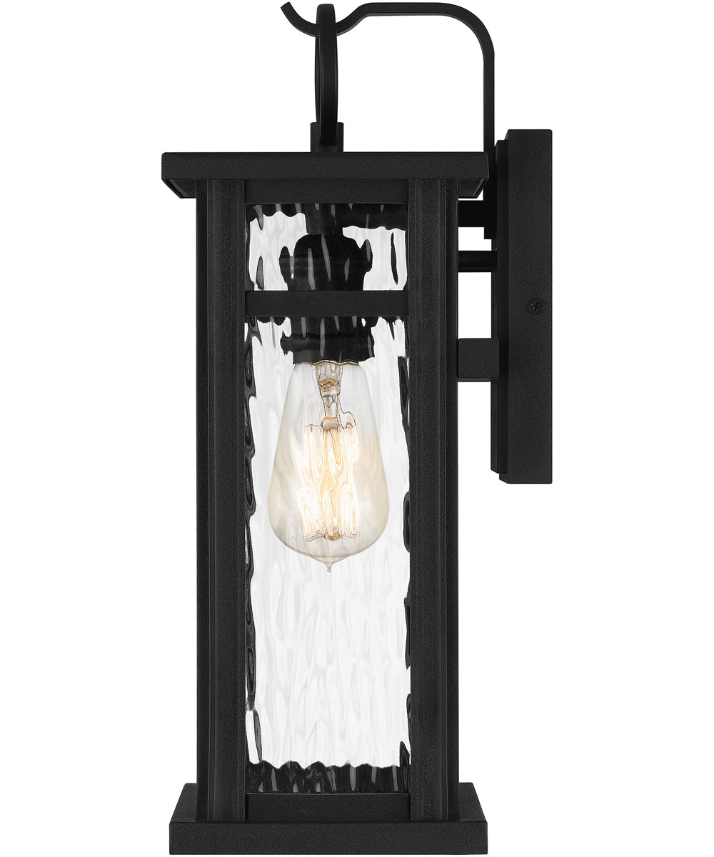 Moira Medium 1-light Outdoor Wall Light  Coastal Armour Steel Earth Black