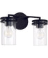 Fuller 2-Light Vanity Matte Black