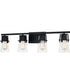 Knox Extra Large 4-light Bath Light Matte Black