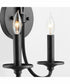 Maryse 2-light Wall Mount Light Fixture Matte Black