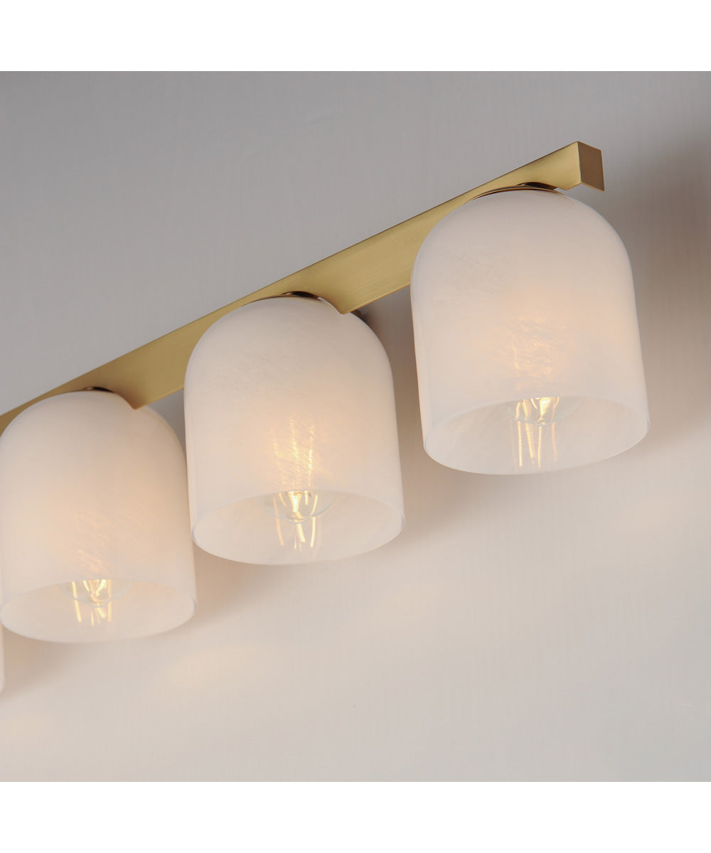 Scoop 4-Light Bath Vanity Natural Aged Brass