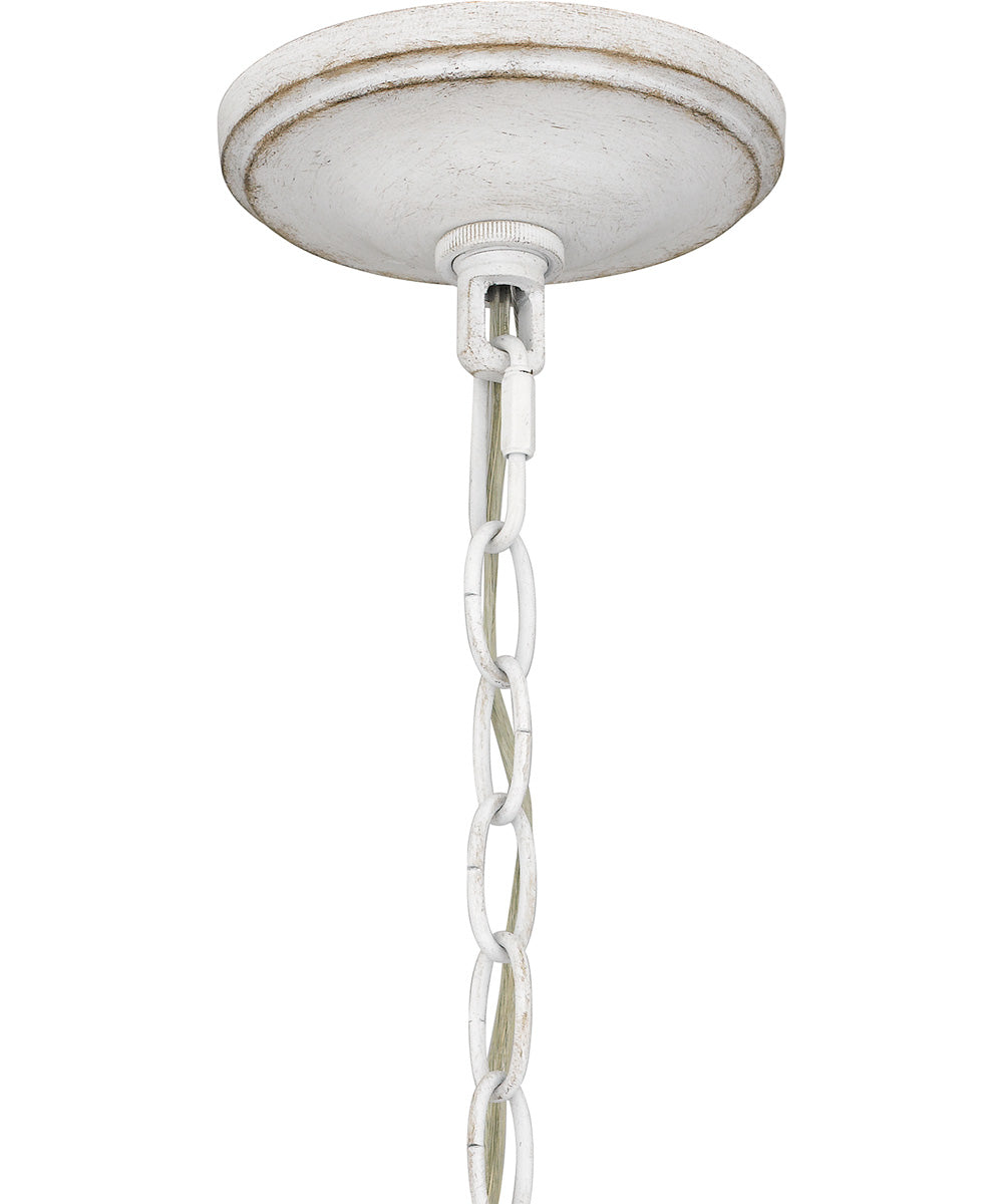 Flannery 5-light Chandelier Antique White