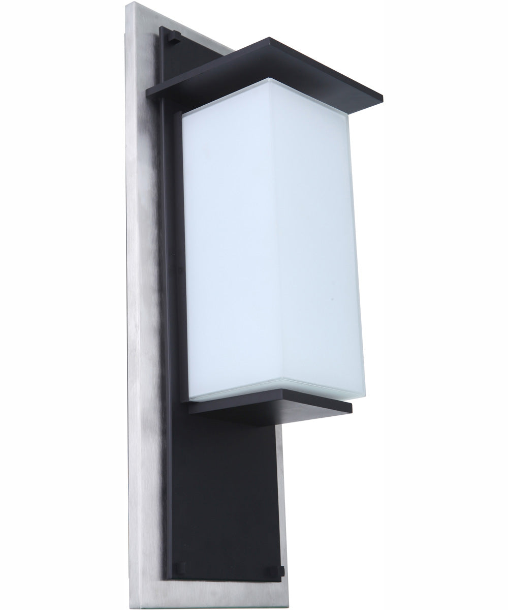 Heights 1-Light Outdoor Wall Lantern Stainless Steel / Midnight