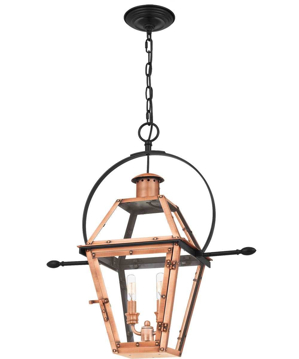 Rue De Royal 2-light Pendant Aged Copper
