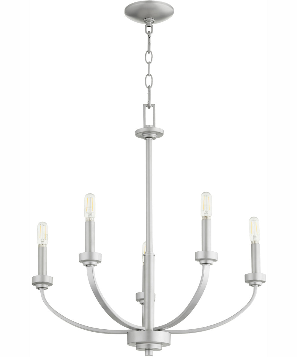 Reyes 5-light Chandelier Classic Nickel