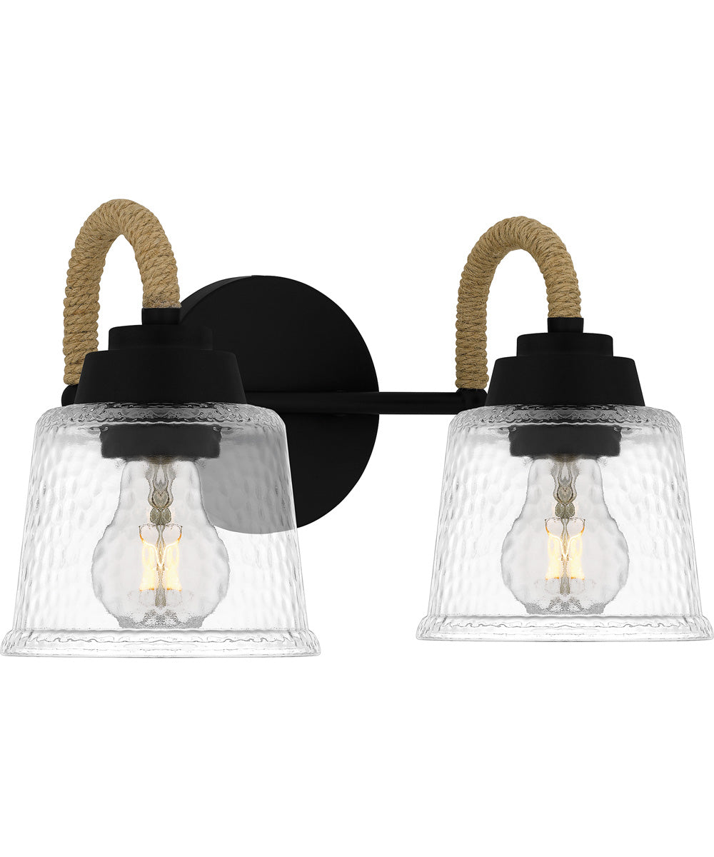 Seabreeze Medium 2-light Bath Light Matte Black