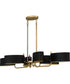 Madden Medium 6-light Island Light Aged Brass