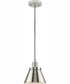 Hinton 1-Light Modern Farmhouse Pendant Brushed Nickel