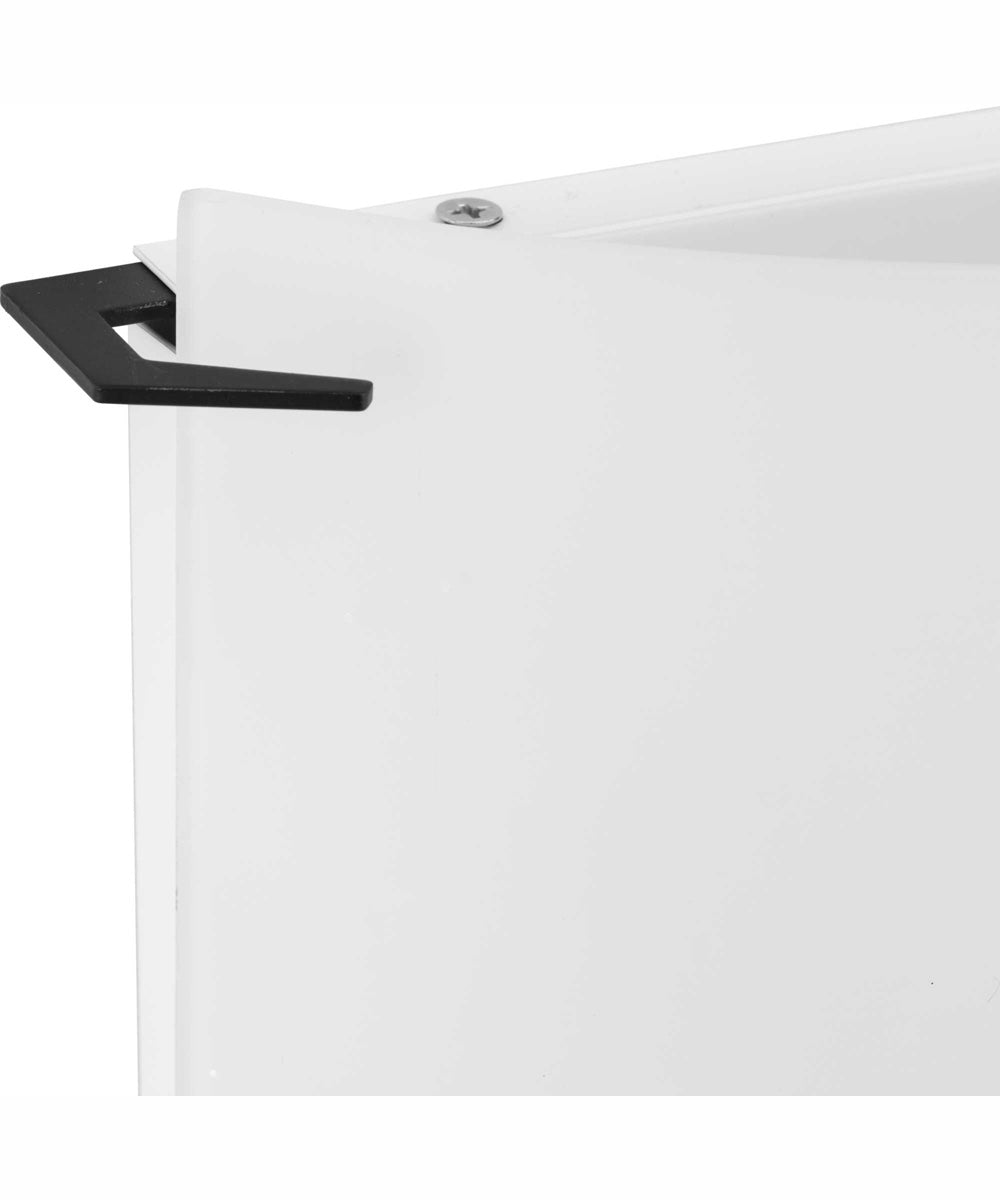 Modern Glass Sconce 2-Light Wall Sconce Matte Black