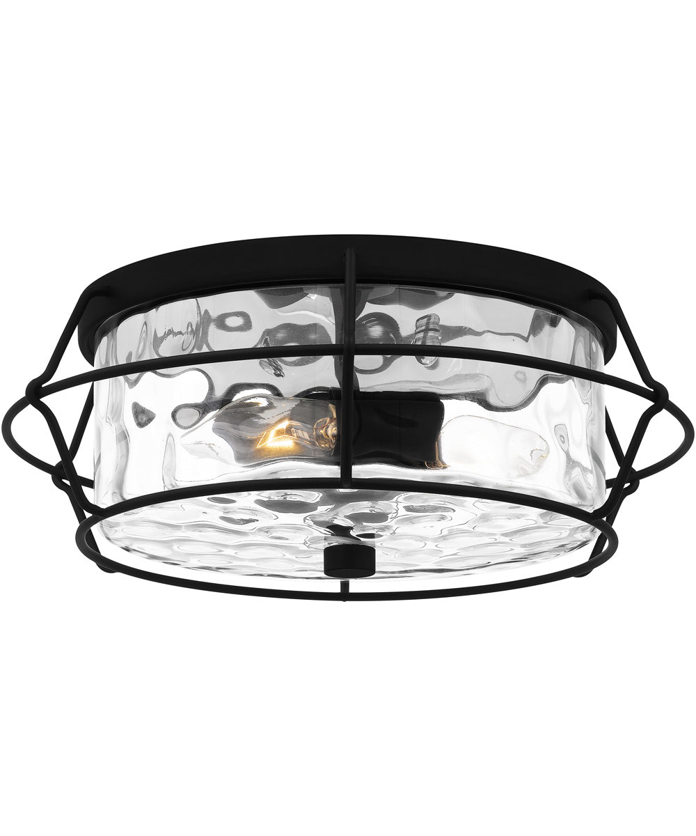 Farragut 3-light Semi Flush Mount Matte Black