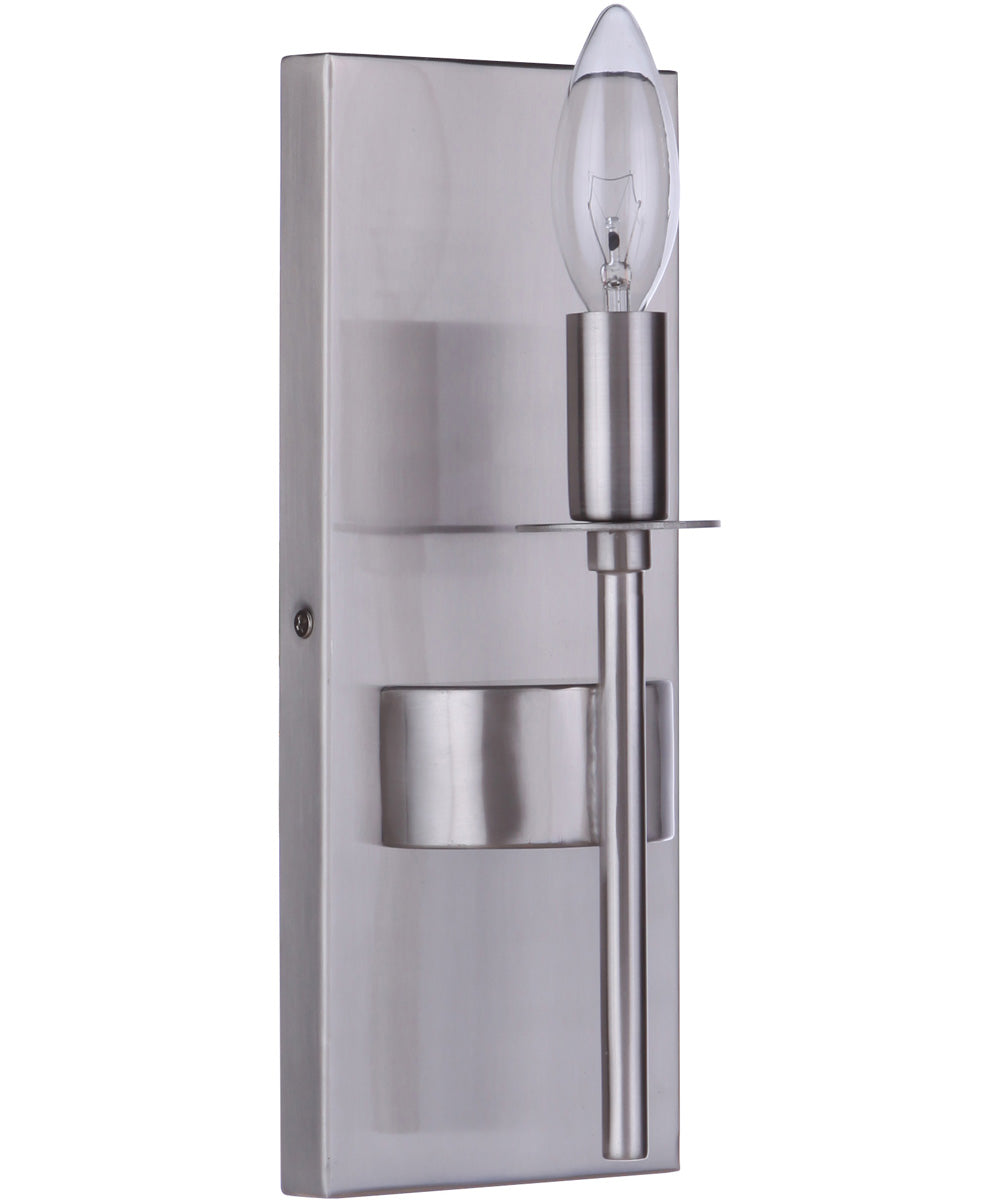 Larrson 1-Light Wall Sconce Brushed Polished Nickel