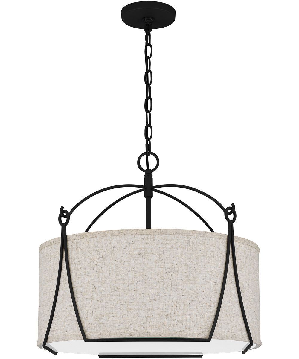 Adeline 4-light Pendant Earth Black