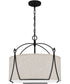 Adeline 4-light Pendant Earth Black