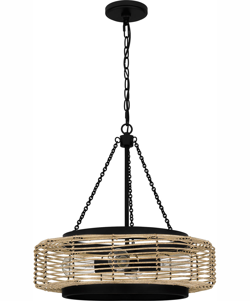 Quoizel Pendant 4-light Pendant Matte Black