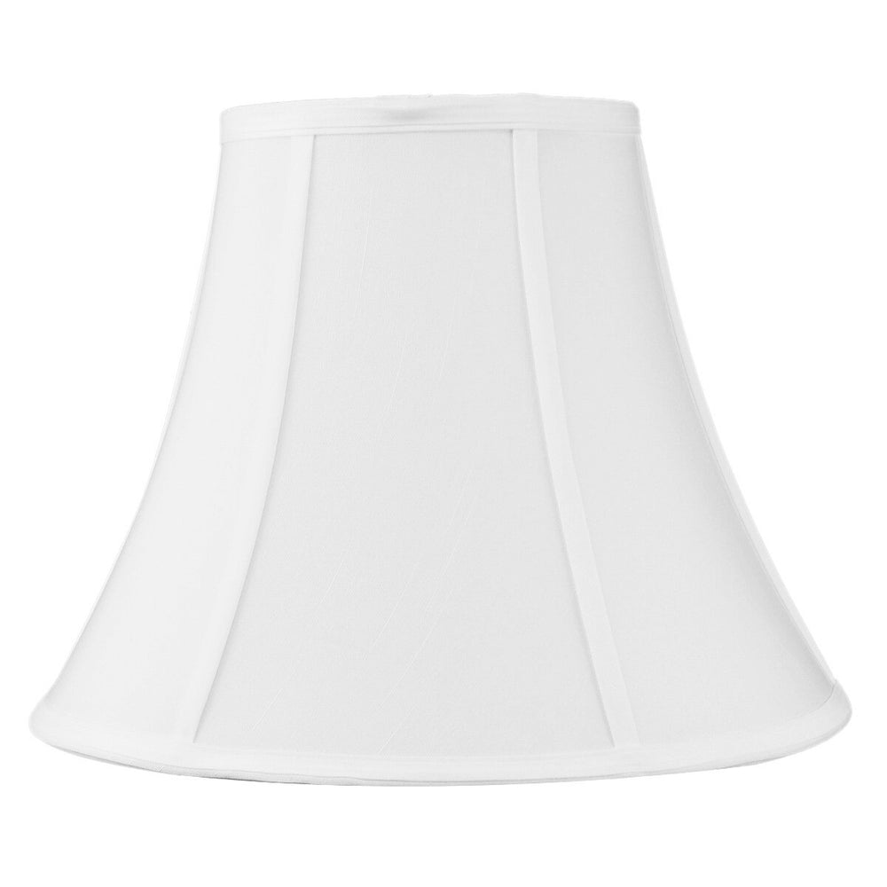 14"W x 11"H SLIP UNO FITTER White Bell Shantung Lampshade